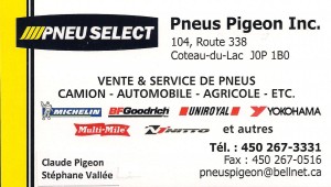 Pneus Pigeon Coteau-Du-Lac